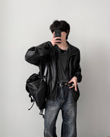シニカルクロップレザージャケット