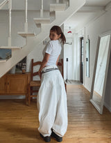 Clear Balloon Wide Cotton Pants