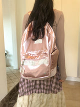 ボンボヤージュバックパック_サテンピンク