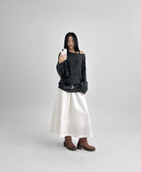[MADE] Neriku Back Banding Long Skirt