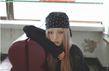 Star Square Scarf (black)