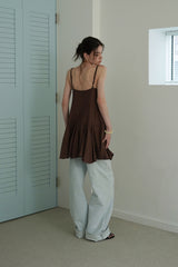 Nina slip dress_brown