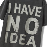 Untitled ノーアイディア ピグメントウォッシュ ショートスリーブ Washed Black