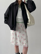 Comment Collar Loose Fit Wind Jumper