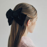 VELVET CLASSIC RIBBON PIN (BLACK)