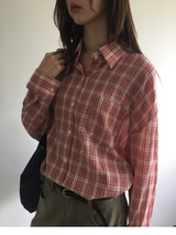 Lazy Log Check Shirt (2color)