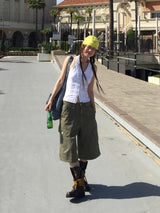  pigment dyeing bermuda pants