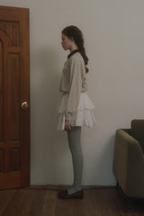 Weekly collar t-shirt_beige