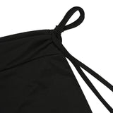 LAYERED STRING SKIRT PANTS [BLACK]