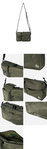 24FW SYMBOL RIVET MULTI POKET CROSS BAG KHAKI