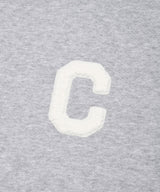 C Logo Hooded Zip-Up Melange Gray