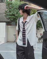 Rudd Pin Stripe Bermuda Denim Pants