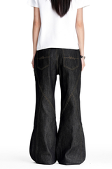 Deconstructed Raw Denim Jeans