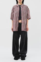 Bear Check Half Shirt (2color)