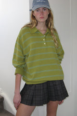 Cozit stripe knit_olive