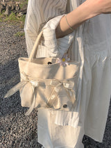 Mini easy ribbon bag_sand beige