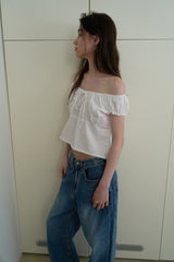 Harbor ribbon blouse_ivory