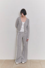 Sweet Dreams Lace Flare Pants (Gray)