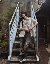 [LAN ARCHIVE] Destroyed Wide Denim Pant
