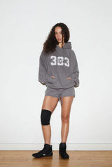 Sporty 333 hoodie - charcoal