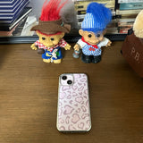 [MADE] ハートレオパードドローイングケース - ピンク