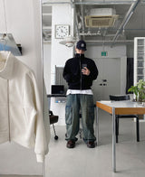 No.0932 k knit ZIP-UP (7color)
