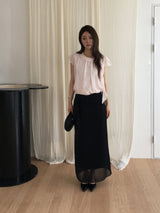 Masion tie maxi skirt