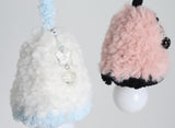 pink black fur light