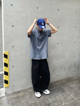 シックカーペンターコットンワイドパンツ2C