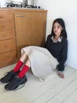 Drizzle midi skirt (2color)