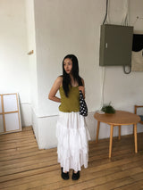Charlotte Tiered Long Skirt (2color)