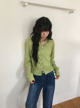 Kiho Round Boucle Summer Cardigan
