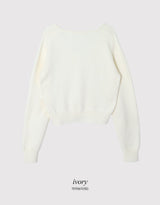 #BN ペンダントVネックニットカーディガン (5color)