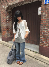 Kae Vintage Washing Big Shoulder Bag
