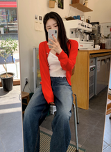 TY ディープウォッシュドデニムワイドパンツ
