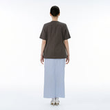 Rain stripe skirt(blue)