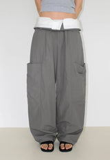 [BELT SET] FOLD OVER CARGO PANTS