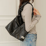 Large Bag Satin Black