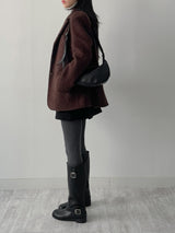 [wool 50%] フォトヘアリーシングルルーズフィットジャケット