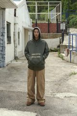 PIGMENT HENLEY NECK BUTTON HOODIE