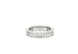 25FW★ Essence Silver (W) Moissanite Double Wave Ring