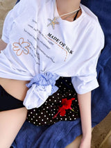hand stitch big TEE