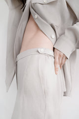 Stretch jogger pants, Beige