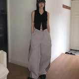 Dyoka Diagonal Track Nylon Two-Way Wide Pants