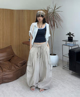 Penan striped shoulder bag