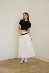 TIDY FLARE LONG SKIRT (2 COLORS)
