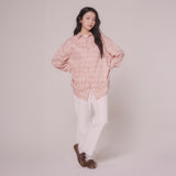 RABBIT LABEL CHECK SHIRTS (PINK)