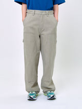 WASHED STITCH CARPENTER PANTS_Light Grey