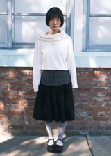Fluffy Midi Skirt / Black 
