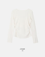 ミヌ レース レイヤード ルーズボタン Tシャツ (4color)